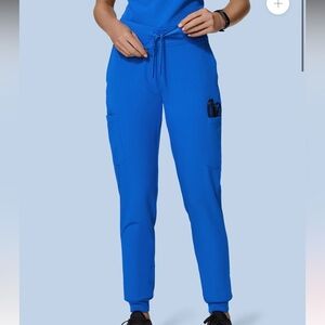 Mandala Scrub Pants Royal Blue